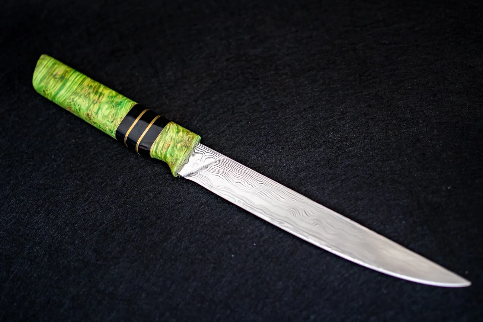 Autumn Harvest — Damasc Stabilized wood & buffalo horn